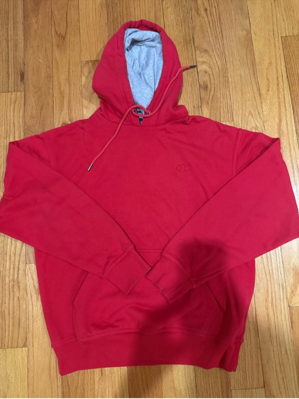 Champion Authentic Athleticwear Hoodie — Red, Size M